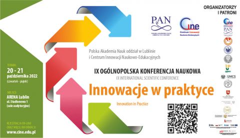 IX Ogólnopolskia Konferencja Naukowa "INNOWACJE W PRAKTYCE"