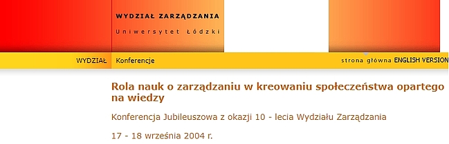 Strona internetowa 10-lecia WZ UŁ