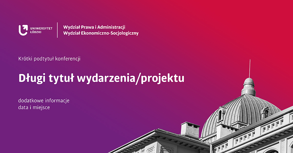 Przykładowa grafika łącząca motywy kolorystyczne jednostek UŁ