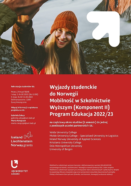 Plakat promujący wyjazdy w ramach programu Edukacja 2022/2023